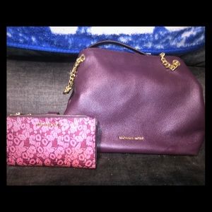 Michael Kors wallet and matching purse